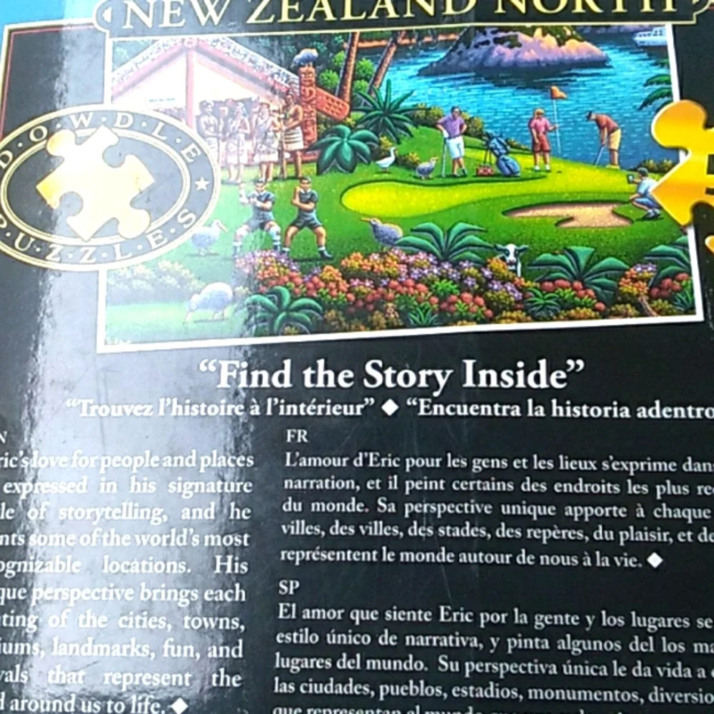 🏔 New Zealand North 500 Piece Puzzle COOL BOX DOWDLE